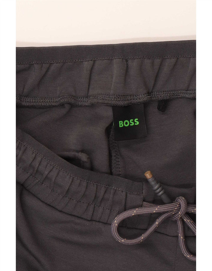 Pantaloni da tuta da uomo Hugo Boss Joggers grandi in cotone grigio