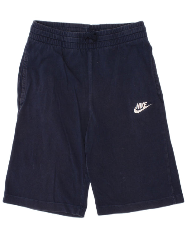 Pantaloncini sportivi Nike da bambino 12-13 anni Large in cotone blu navy