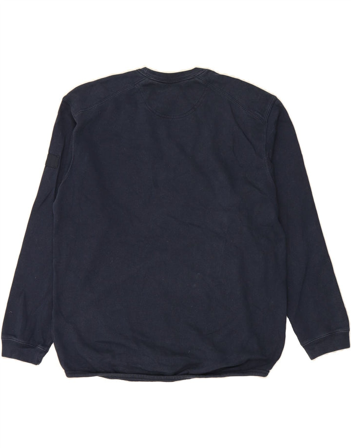 RUSSELL ATHLETIC Mens Sweatshirt Jumper Large Navy Blue Cotton Vintage Russell Athletic and Second-Hand Russell Athletic from Messina Hembry 