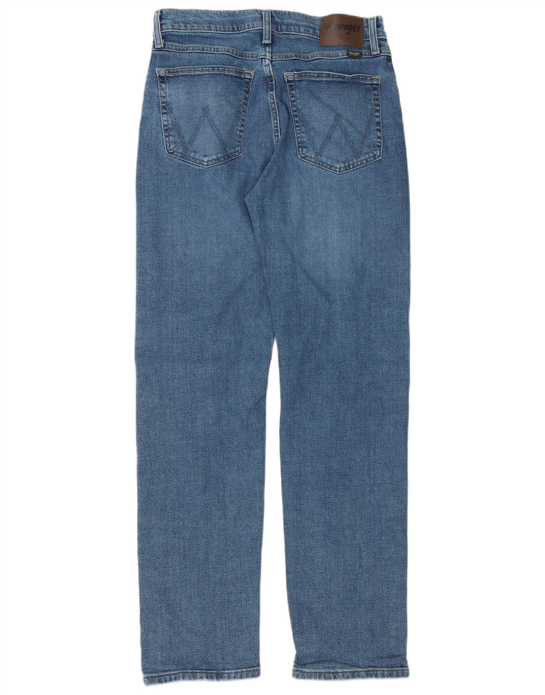 Jeans dritti da uomo Wrangler vestibilità regolare W32 L34 cotone blu