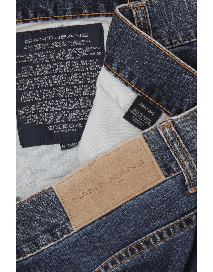 Jeans dritti da uomo Gant W38 L36 cotone blu