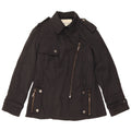 Giacca militare da donna Zara UK 12 nylon nero medio