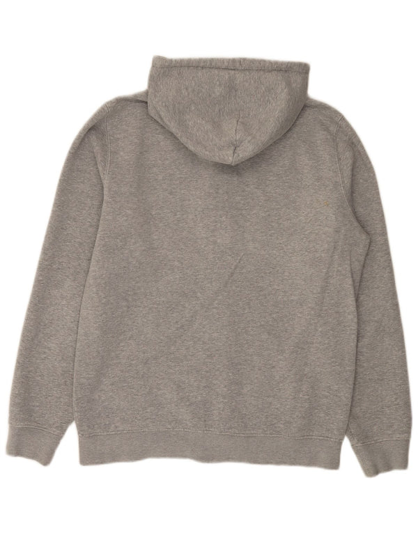 Maglione con cappuccio e zip da uomo Champion di grandi dimensioni in cotone grigio