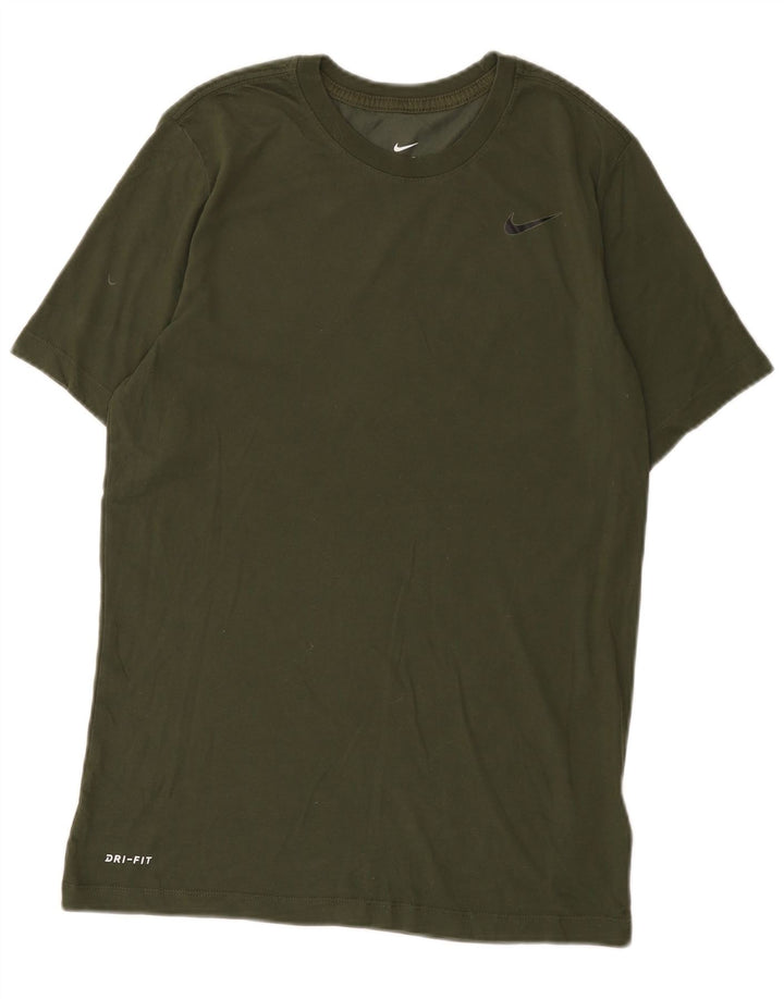 T-shirt Nike Dri Fit da uomo, cotone medio kaki