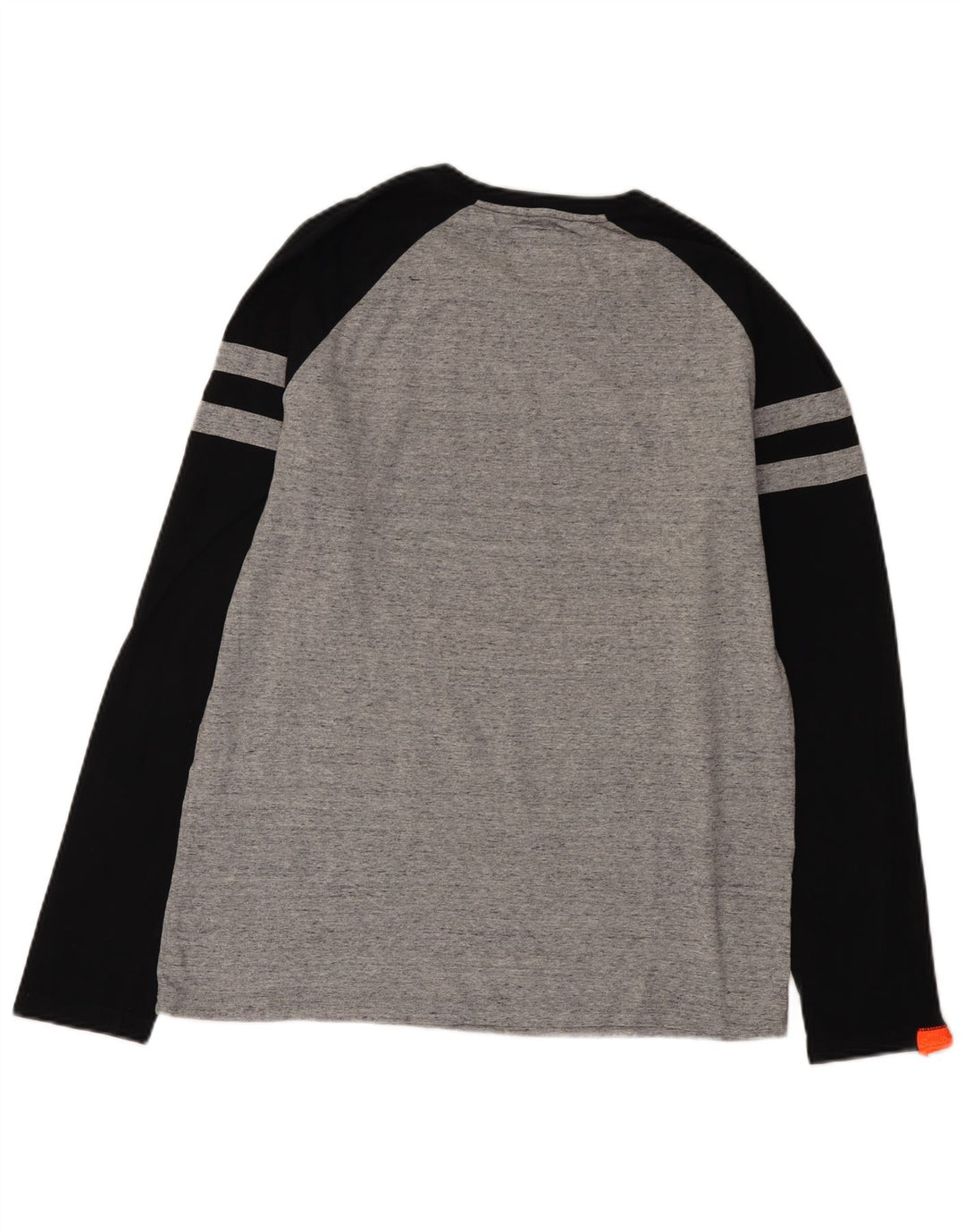Top da uomo a maniche lunghe Superdry XL grigio color block
