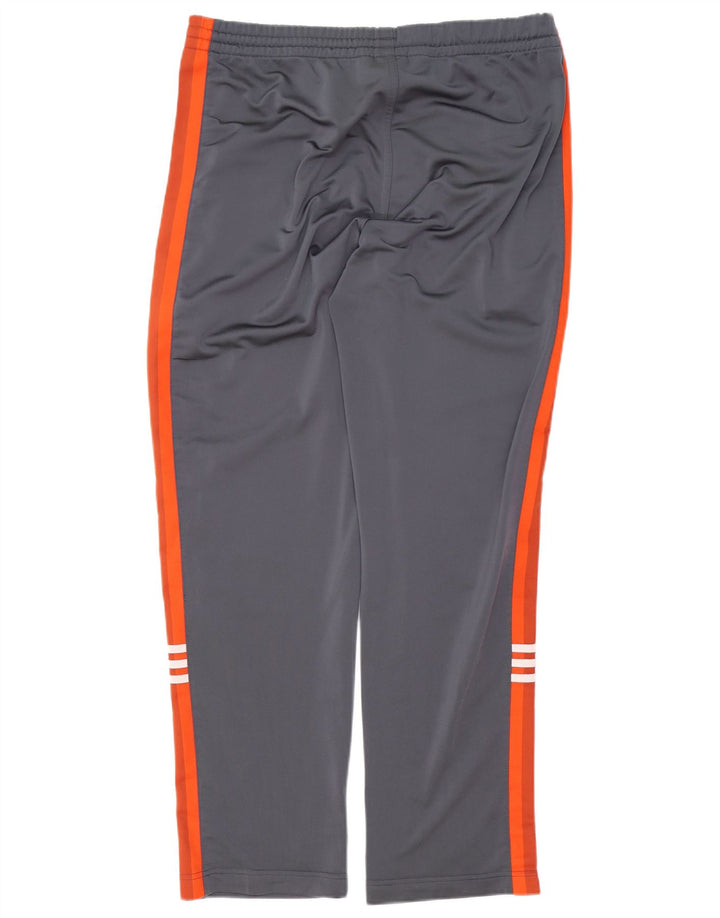 Pantaloni da tuta da uomo Adidas UK 38/40 Poliestere color block grigio medio