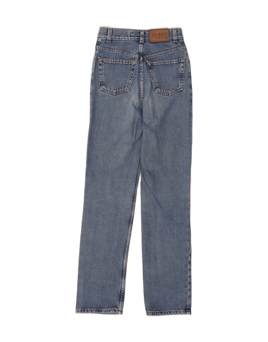 VINTAGE Womens Straight Jeans W26 L30 Blue Cotton Vintage Vintage and Second-Hand Vintage from Messina Hembry 