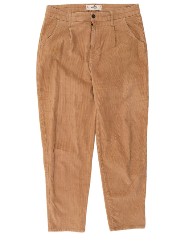 Pantaloni Hollister da uomo in velluto a coste a vita alta US 13 Large W31 L28 Beige