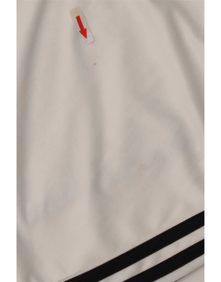 Pantaloncini sportivi Adidas Climalite da donna UK 12 poliestere bianco medio