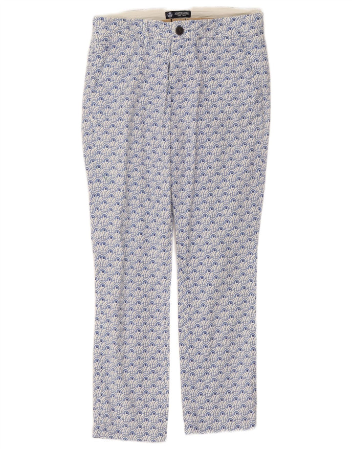 Pantaloni chino dritti da donna North Sails W30 L26 blu maculato