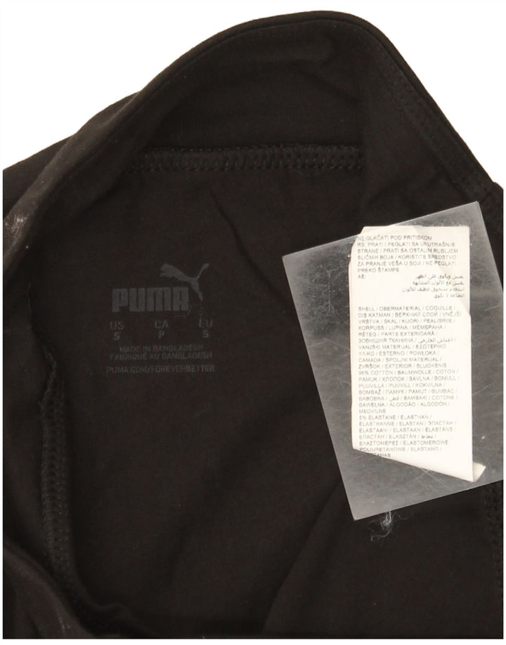 Leggings grafici da donna Puma UK 8 piccoli cotone nero