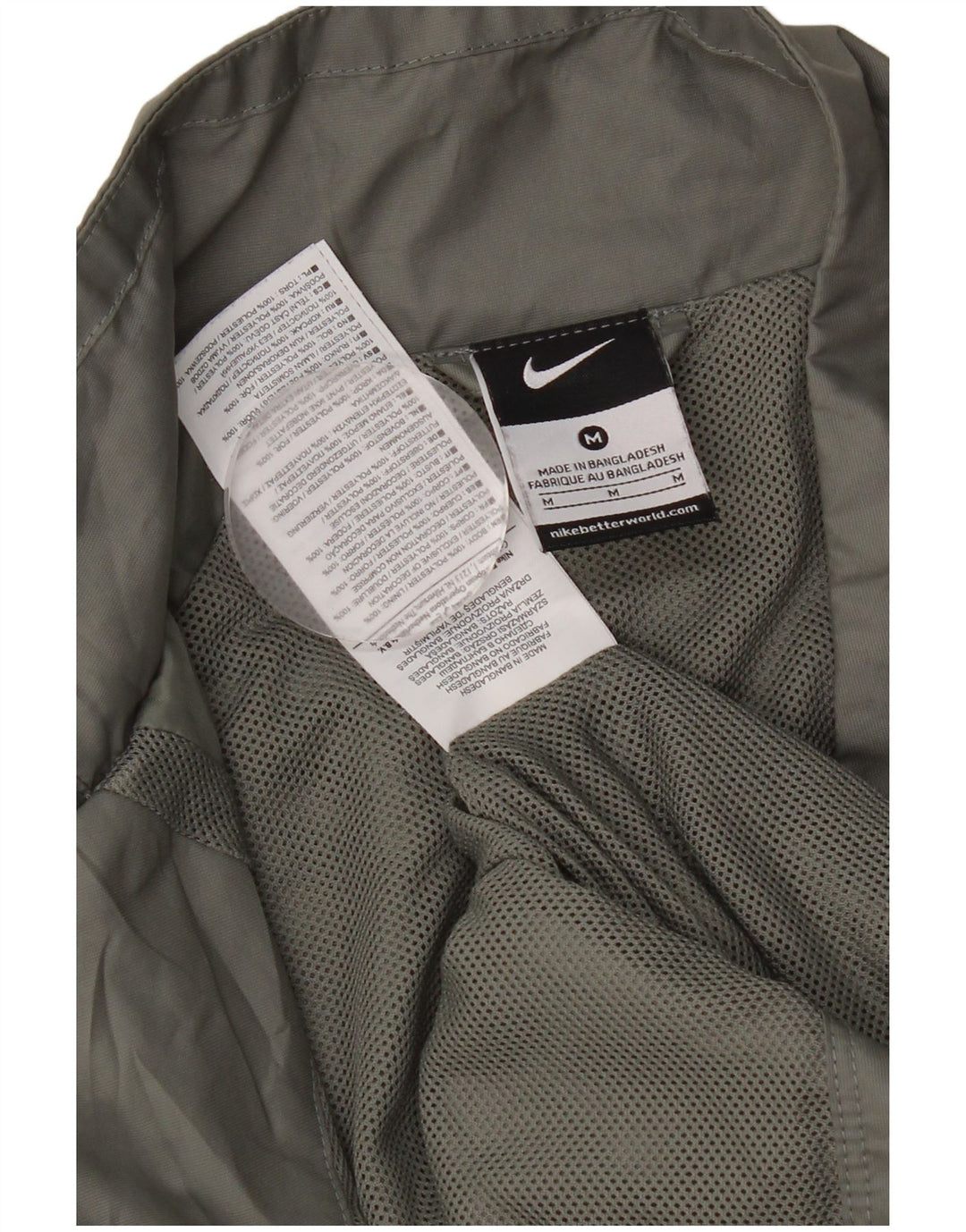 Giacca da ginnastica da uomo Nike, giacca sportiva, in poliestere grigio medio