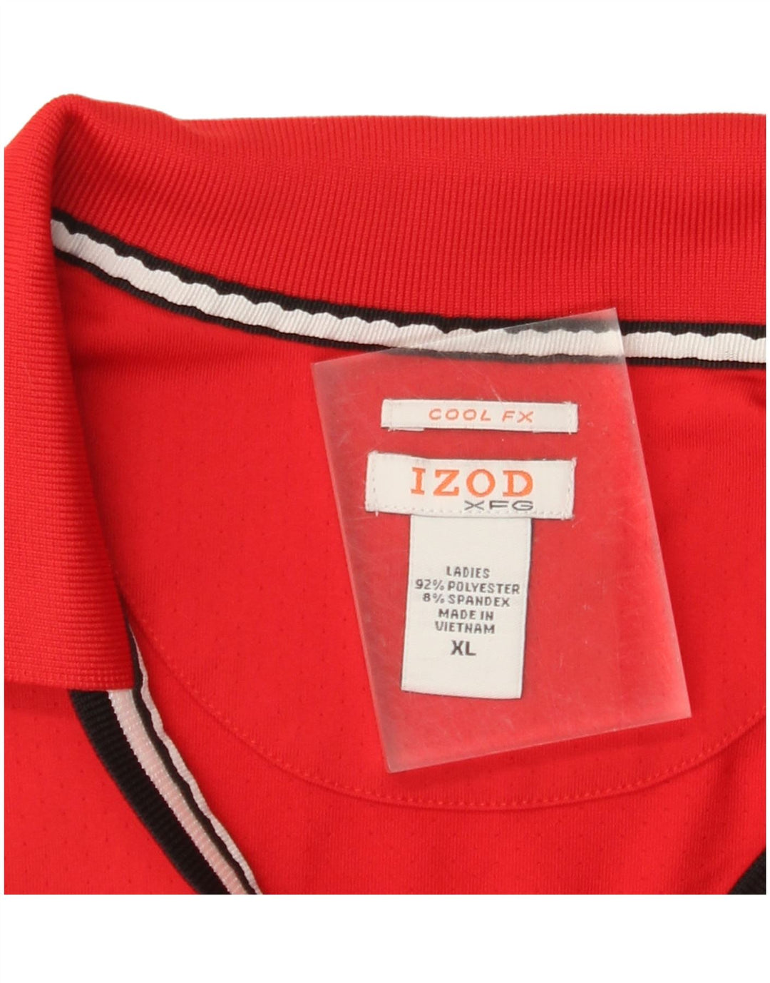 Polo senza maniche da donna IZOD UK 18 XL poliestere rosso