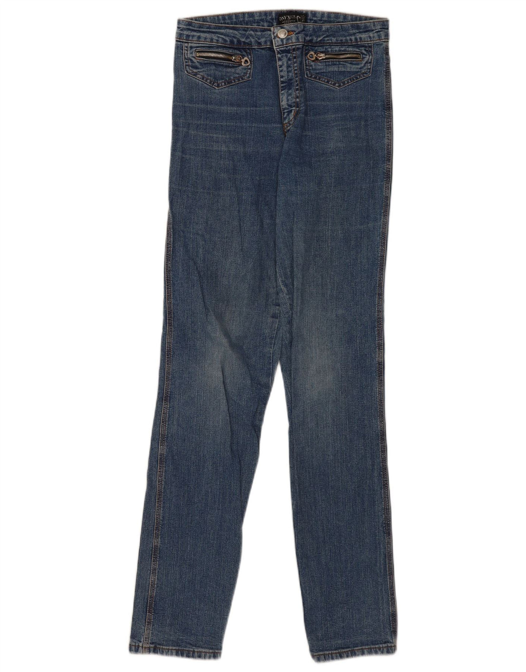 Jeans slim da donna Onyx W30 L32 cotone blu