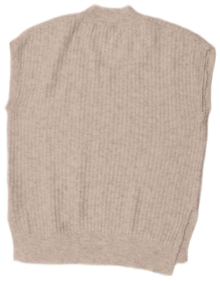 Canotta oversize da donna Marks & Spencer UK 10 piccola in acrilico grigio