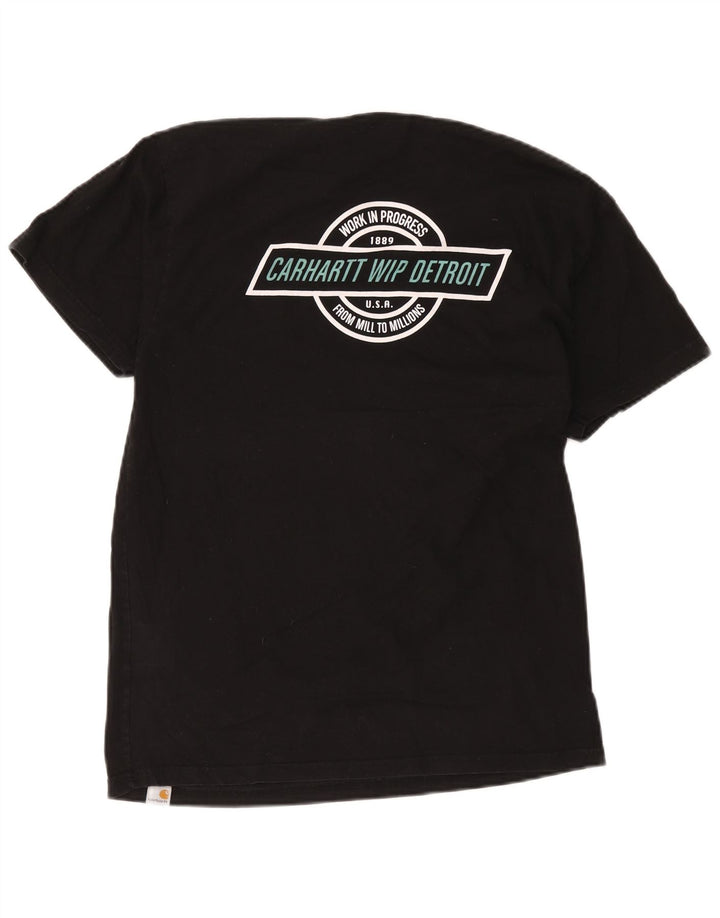 T-shirt grafica da uomo Carhartt Top in cotone nero medio