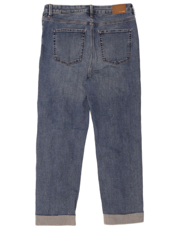 Jeans slim a vita alta da donna Marks & Spencer UK 14 Large W32 L26 Blu
