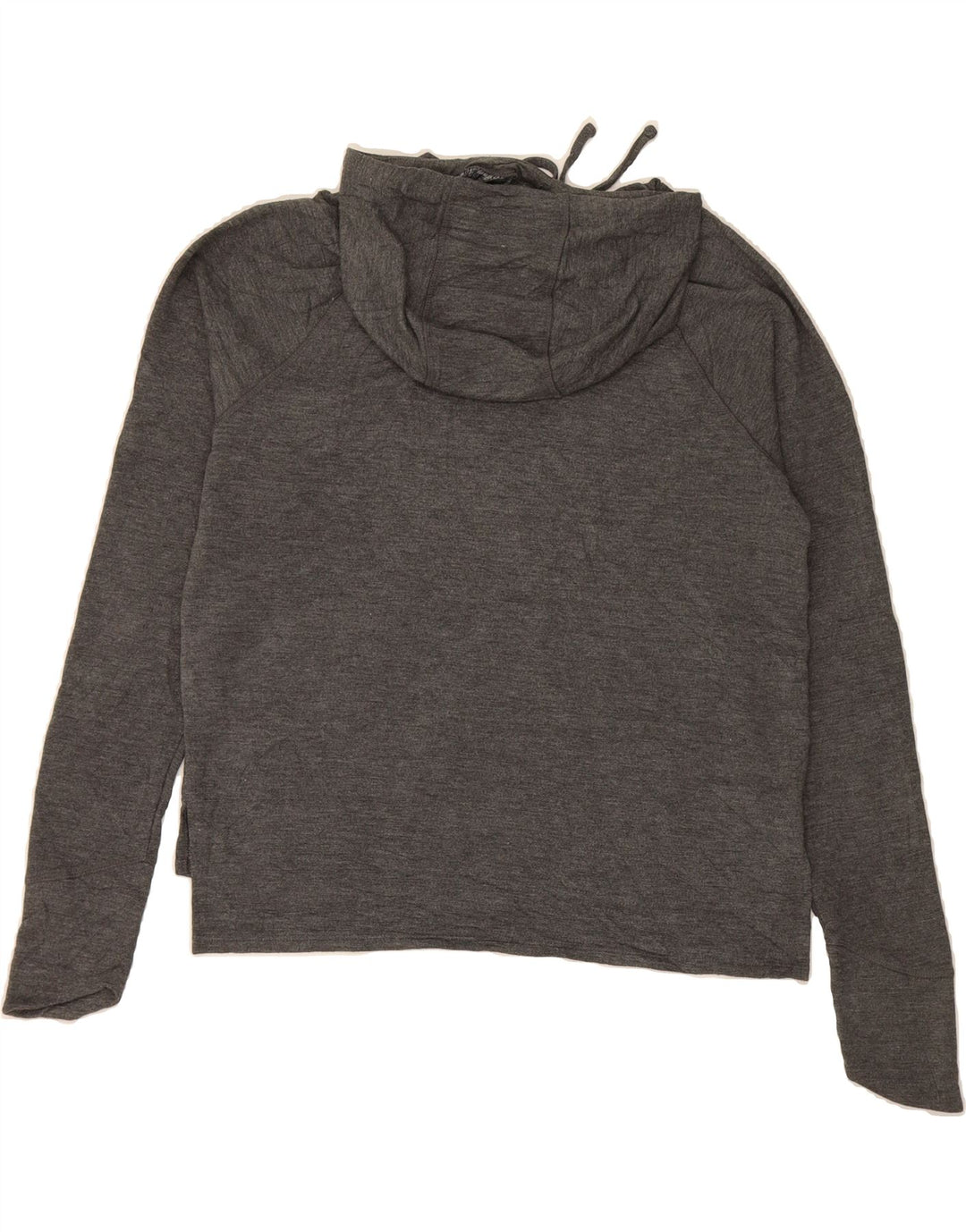 REEBOK Womens Hoodie Jumper UK 14 Large Grey Vintage Reebok and Second-Hand Reebok from Messina Hembry 