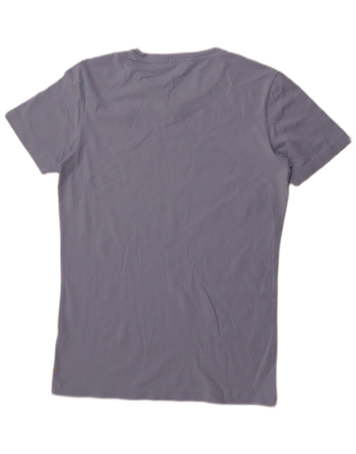 Calvin Klein Jeans T-shirt grafica da uomo Top grande in cotone blu
