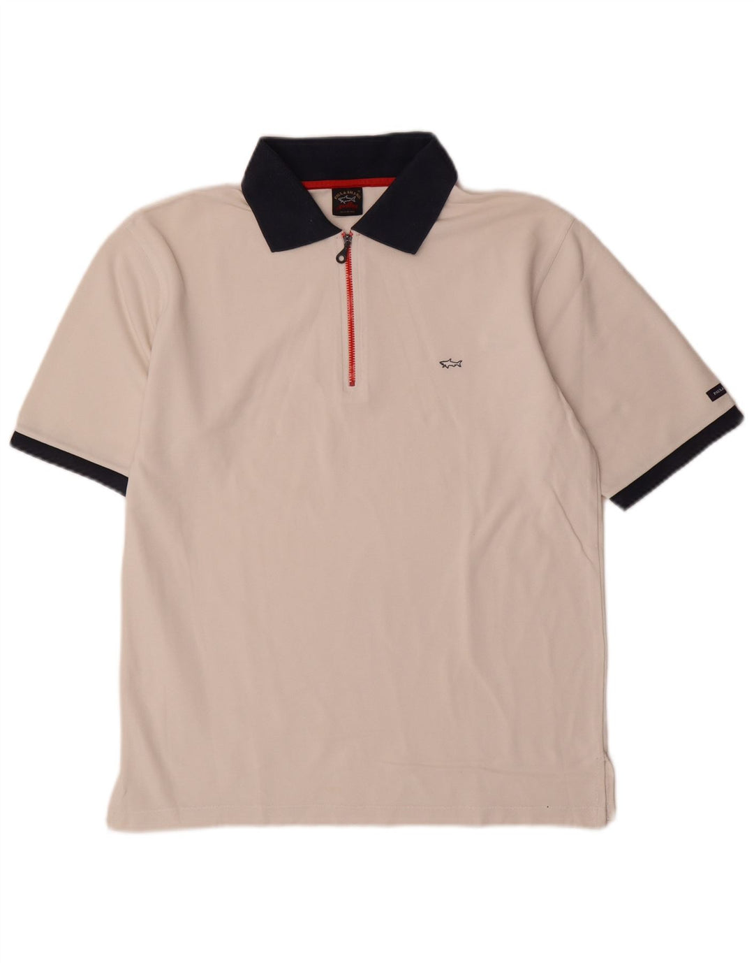 Polo da uomo Paul & Shark color block bianco medio