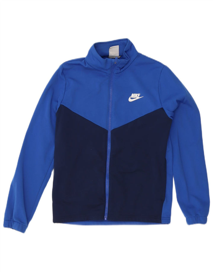 Giacca da ginnastica grafica da ragazzo Nike 12-13 anni Large Blue Colourblock