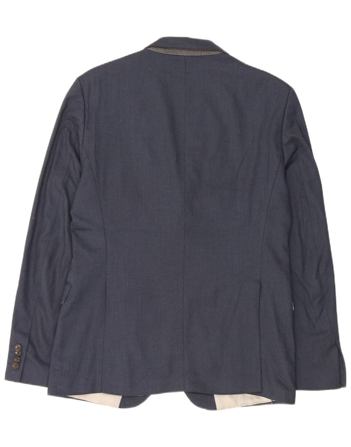 Giacca blazer a 2 bottoni da uomo Zara EU 50 blu navy medio