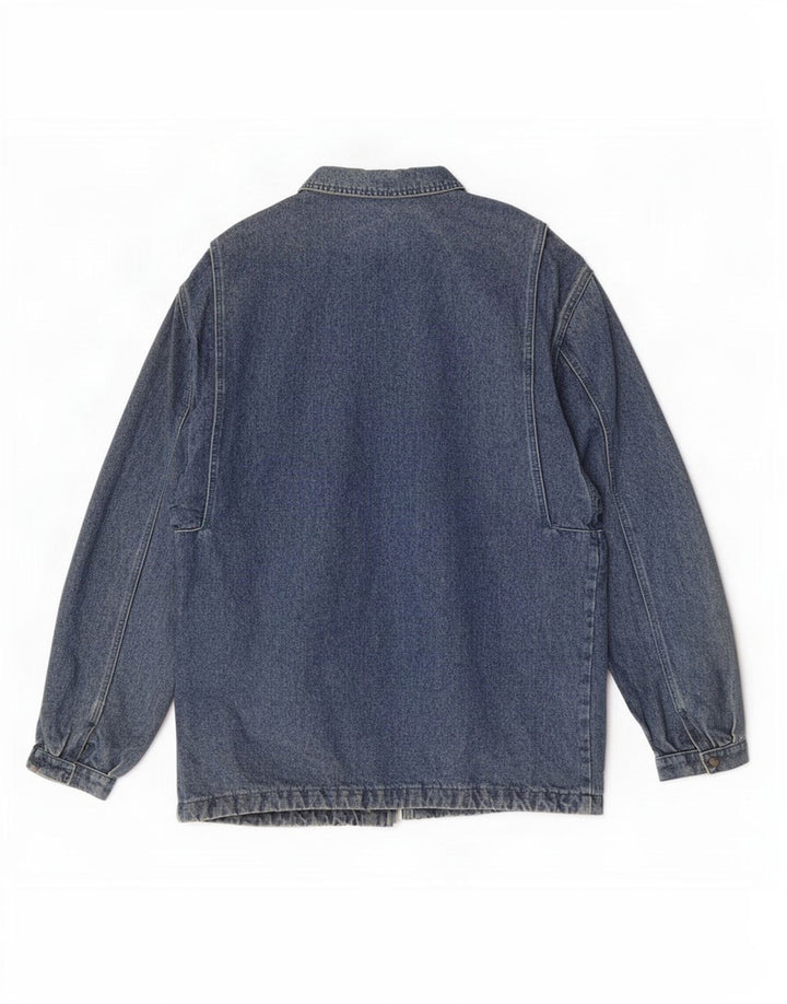Cappotto in denim da uomo Vitamina UK 40 grande cotone blu