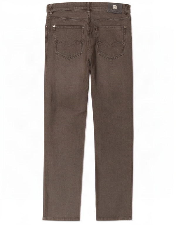 Jeans Trussardi Donna Regular Fit Straight W30 L32 Cotone Grigio