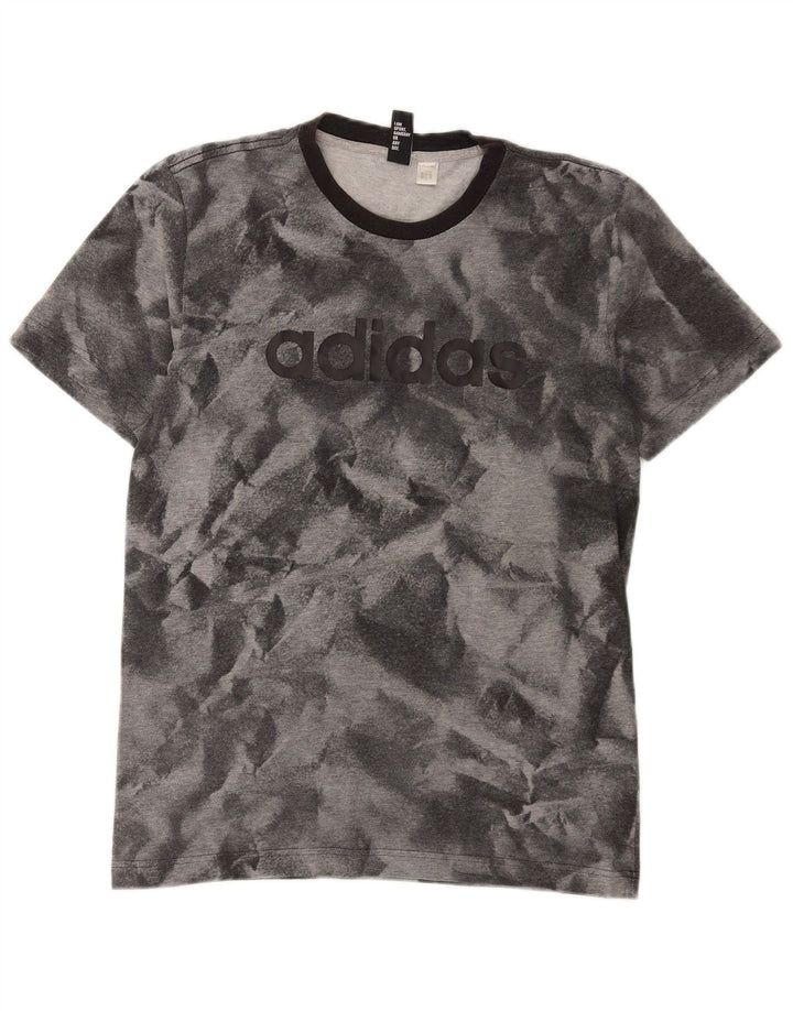 T-shirt grafica da uomo ADIDAS Top Small grigia Tie Dye