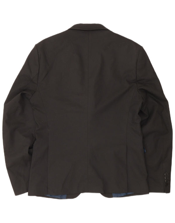 Giacca blazer da uomo a 2 bottoni Zara EU 50 poliestere nero medio