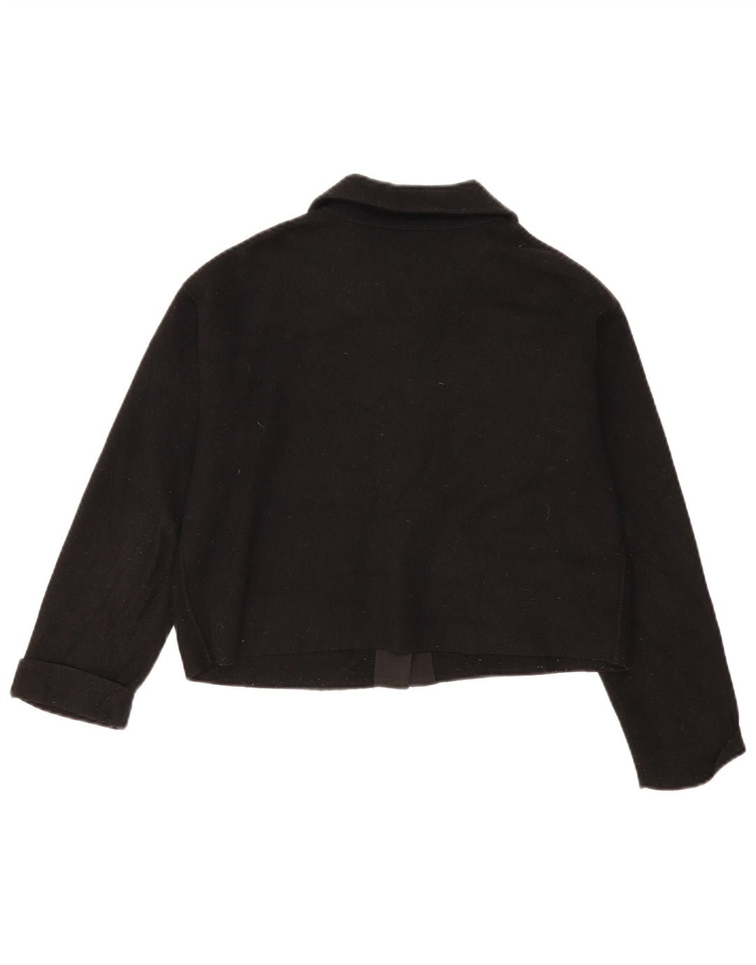 Giacca bolero oversize corta da donna Massimo Dutti UK 6 XS nera