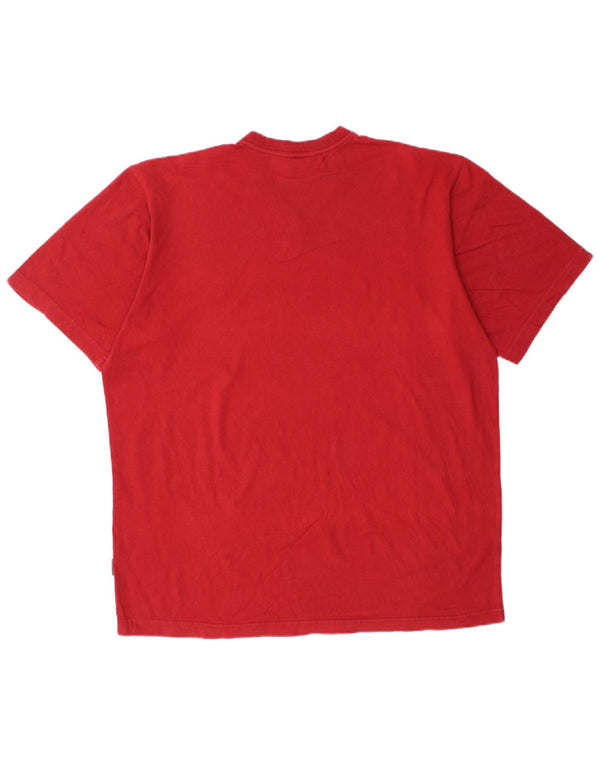 T-shirt da uomo Adidas Top UK 42/44 grande cotone rosso