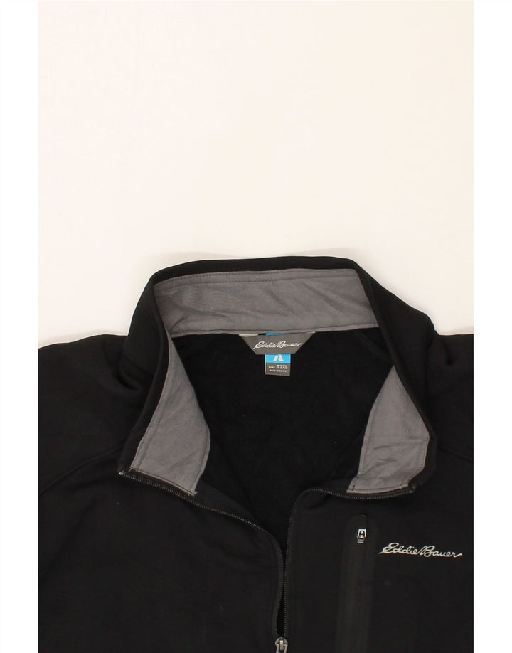 EDDIE BAUER Mens Sleeveless Tracksuit Top Jacket 2XL Black Vintage Eddie Bauer and Second-Hand Eddie Bauer from Messina Hembry 