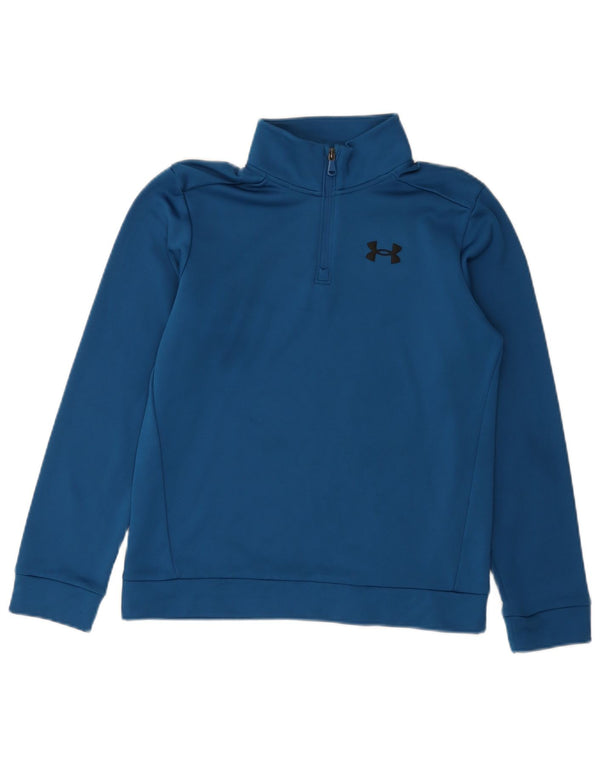 Felpa con collo con zip per ragazzi UNDER ARMOUR 11-12 anni grande blu