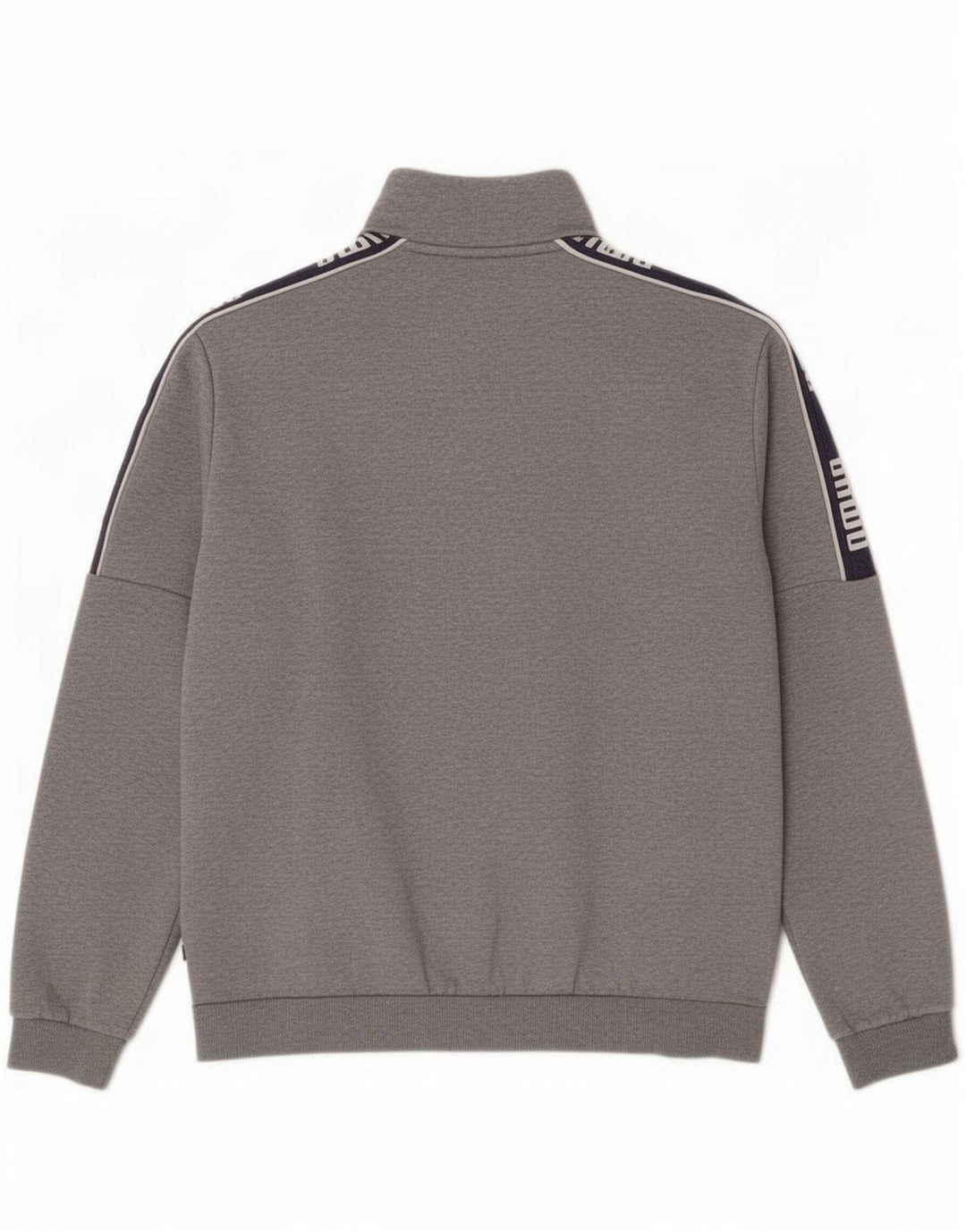 Giacca da ginnastica grafica da uomo Puma in cotone color block grigio medio