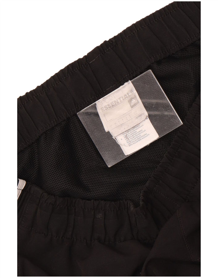 Pantaloncini sportivi Adidas Climalite da uomo grandi in poliestere nero