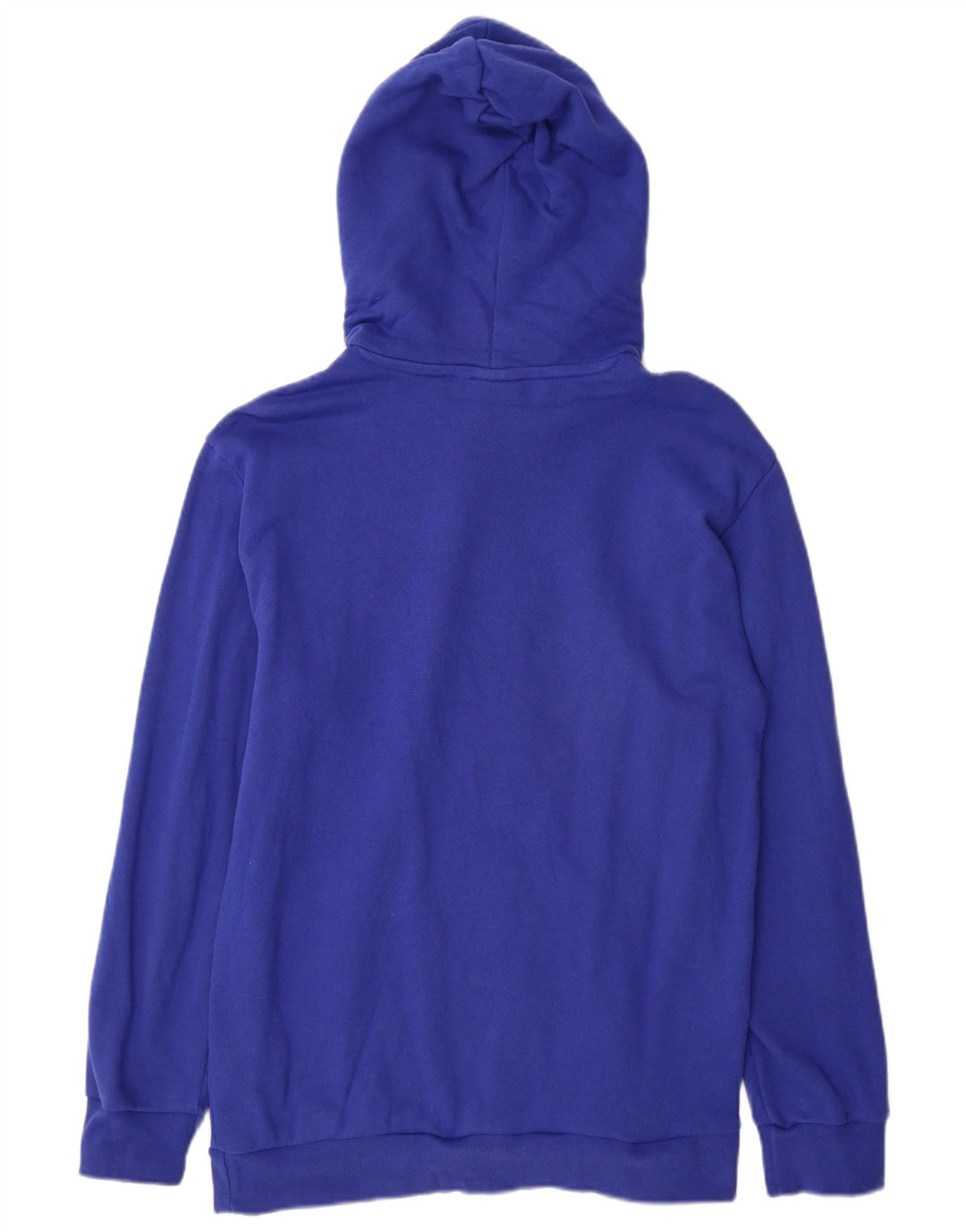 Felpa con cappuccio grafica da uomo Adidas in cotone blu medio