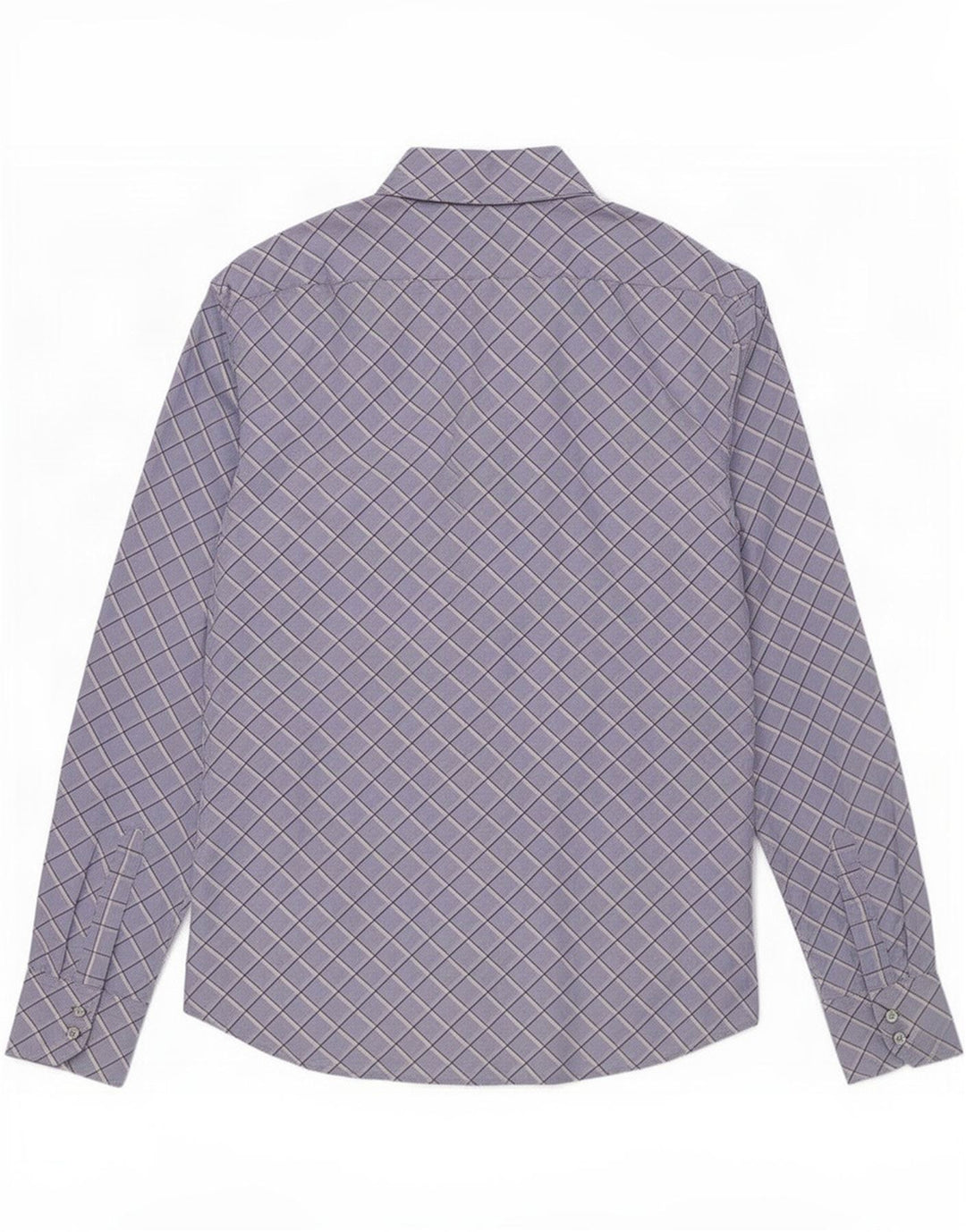 Camicia Benetton Uomo In Cotone A Quadri Grandi Blu