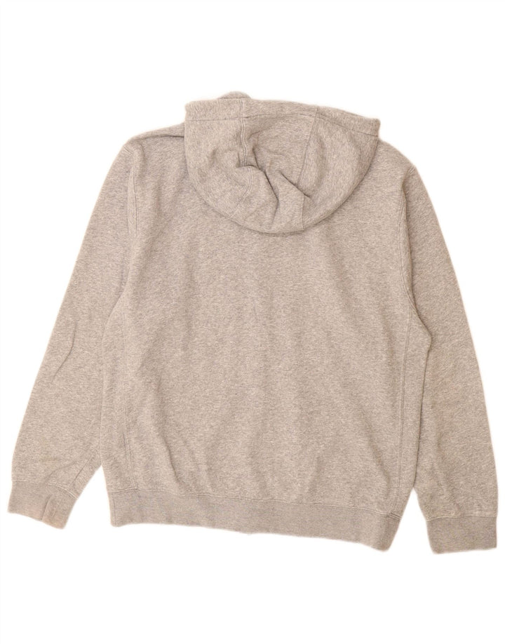 Felpa con cappuccio e zip Nike da uomo piccola in cotone grigio