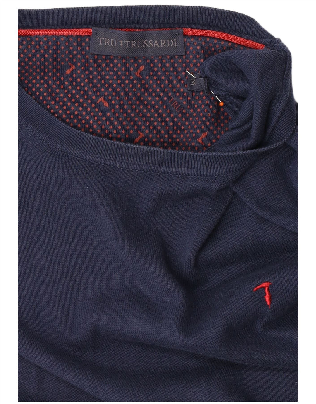 Maglione Uomo Girocollo TRUSSARDI Cotone Medio Blu Navy