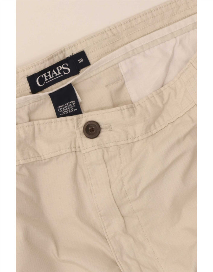 Pantaloncini cargo da uomo Chaps W38 XL in cotone beige