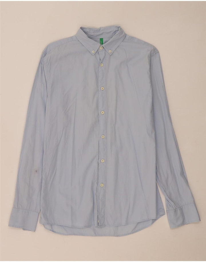 Camicia Benetton Uomo Blu Medio