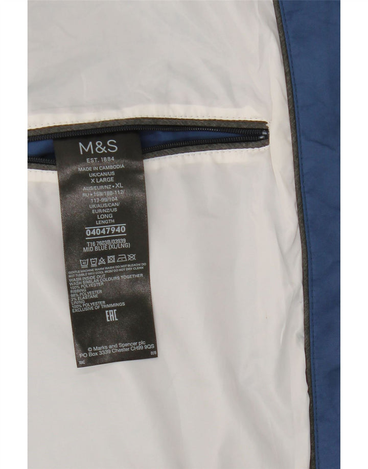 Giubbotto bomber da uomo Marks & Spencer UK 42 XL poliestere blu