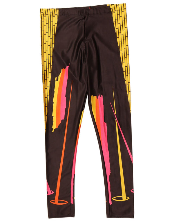 Leggings vintage da donna UK 14 poliammide color block medio multicolore