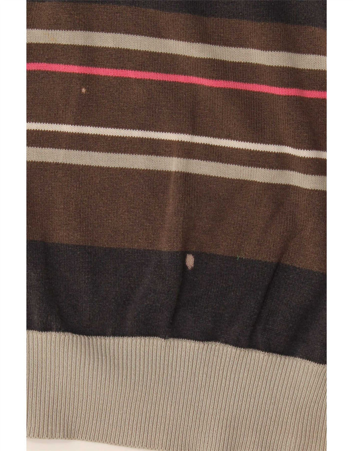 Jack & Jones Maglione girocollo grafico da uomo color block marrone medio