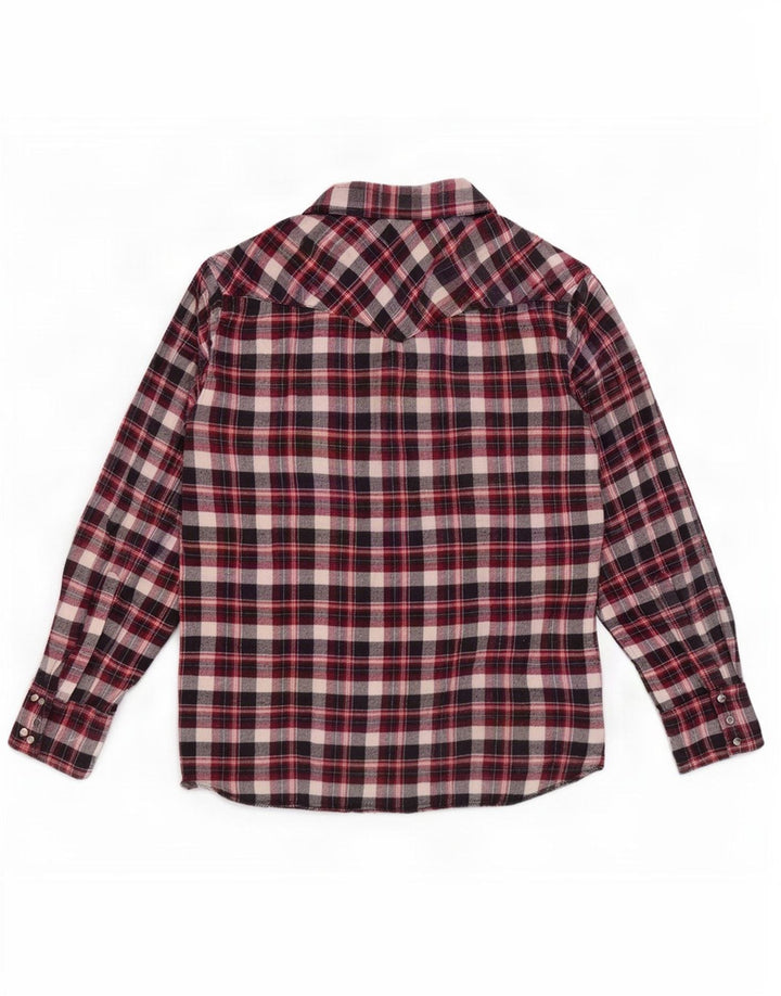 Camicia in flanella da uomo Wrangler 2XL a quadri rossi