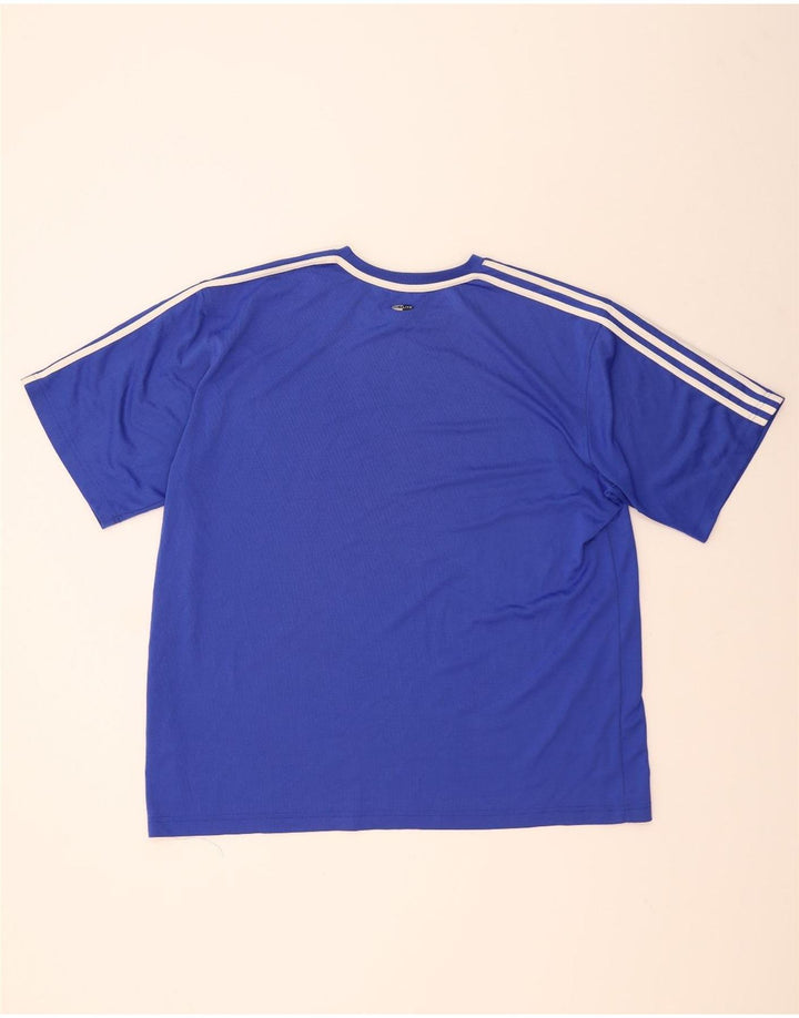 T-shirt ADIDAS da uomo Climalite Top 2XL blu poliestere