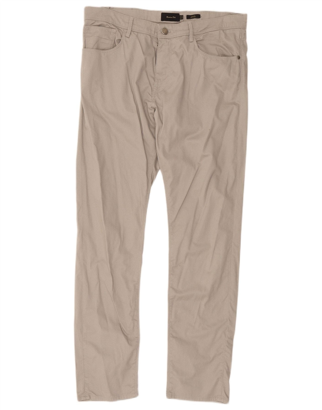 Pantaloni casual da uomo Massimo Dutti EU 44 Large W34 L30 Grigio geometrico