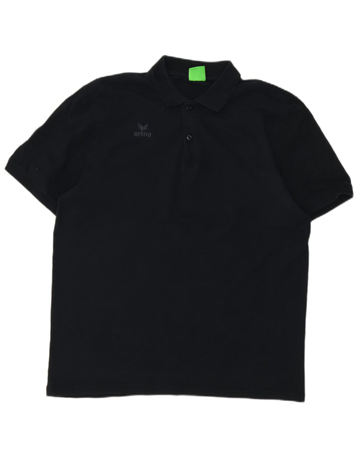 Polo da uomo Erima XL in cotone nero