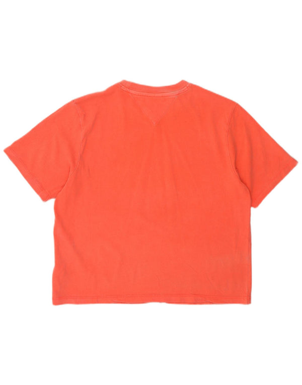 T-shirt grafica corta da donna Tommy Hilfiger Top in cotone rosa medio